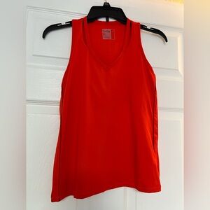 Lucky in Love Vivid Orange Women's Tank Top